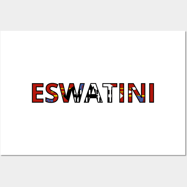 Drapeau Eswatini Wall Art by Pixelforma